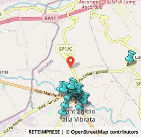 Mappa Via bonifica del, 64010 Ancarano TE, Italia (1.063)