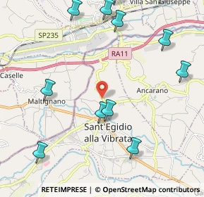 Mappa Via bonifica del, 64010 Ancarano TE, Italia (2.835)