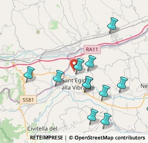 Mappa Via bonifica del, 64010 Ancarano TE, Italia (5.43333)