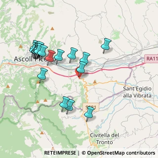 Mappa Piazza Don Giovanni Bosco, 63084 Folignano AP, Italia (4.3755)