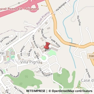 Mappa Via Don Giovanni Bosco, 7, 63084 Folignano, Ascoli Piceno (Marche)