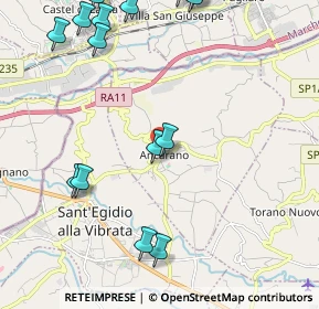 Mappa Via Coste Grandi, 64010 Ancarano TE, Italia (2.88467)