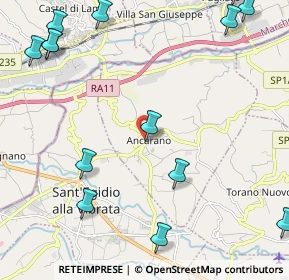 Mappa Via Coste Grandi, 64010 Ancarano TE, Italia (3.22143)