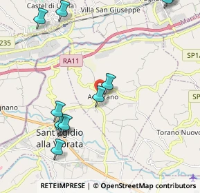 Mappa Via Coste Grandi, 64010 Ancarano TE, Italia (2.63636)