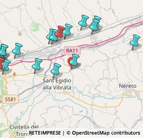 Mappa Via Coste Grandi, 64010 Ancarano TE, Italia (5.61211)