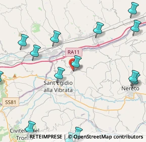 Mappa Via Coste Grandi, 64010 Ancarano TE, Italia (6.07571)