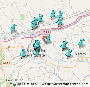 Mappa Via Coste Grandi, 64010 Ancarano TE, Italia (3.529)