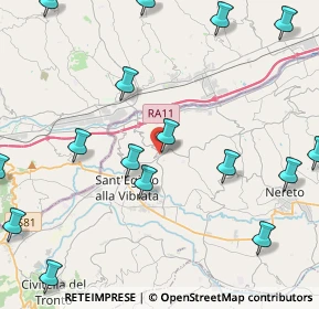Mappa Via Coste Grandi, 64010 Ancarano TE, Italia (5.965)
