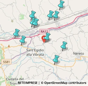 Mappa Via Coste Grandi, 64010 Ancarano TE, Italia (4.09)