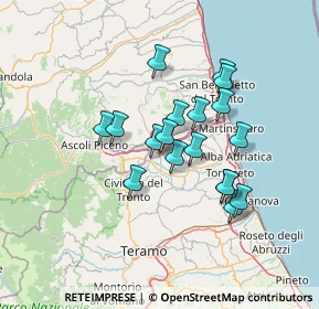 Mappa Via Coste Grandi, 64010 Ancarano TE, Italia (11.63444)