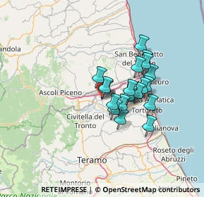 Mappa Via Coste Grandi, 64010 Ancarano TE, Italia (10.2575)