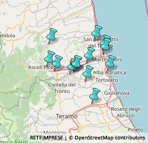 Mappa Via Coste Grandi, 64010 Ancarano TE, Italia (9.97615)