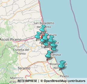 Mappa Via Santa Scolastica, 64013 Alba Adriatica TE, Italia (10.0375)