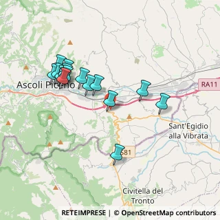 Mappa Via Ischia, 63084 Folignano AP, Italia (3.74867)