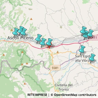 Mappa Via Ischia, 63084 Folignano AP, Italia (5.14364)