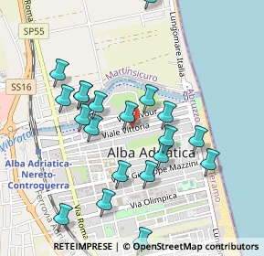 Mappa Via Battisti, 64011 Alba Adriatica TE, Italia (0.502)