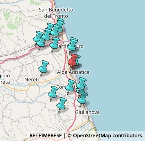 Mappa Via Battisti, 64011 Alba Adriatica TE, Italia (6.65789)