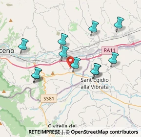 Mappa 63085 Maltignano AP, Italia (3.70545)