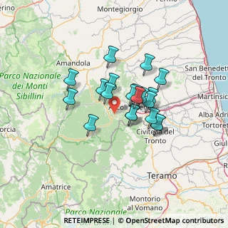 Mappa Frazione Tronzano, 63100 Ascoli Piceno AP, Italia (10.103)