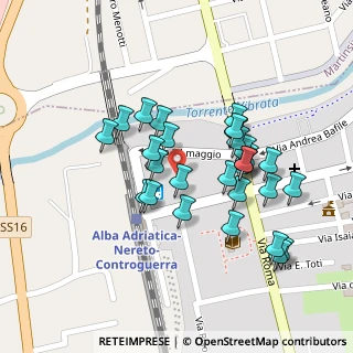 Mappa Via 24 Maggio, 64011 Alba Adriatica TE, Italia (0.1)