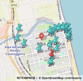 Mappa Via Cesare Battisti, 64011 Alba Adriatica TE, Italia (0.4875)