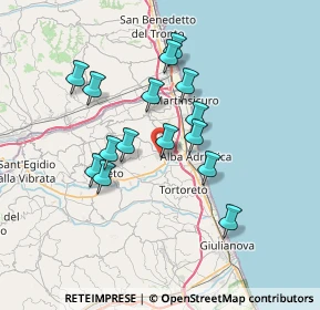 Mappa Via Gabbiano, 64013 Corropoli TE, Italia (6.33467)