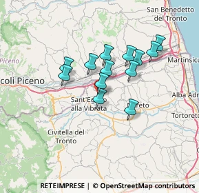 Mappa Via Gran Sasso, 64010 Ancarano TE, Italia (5.55692)