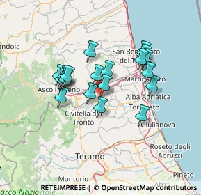 Mappa Via Gran Sasso, 64010 Ancarano TE, Italia (11.8215)