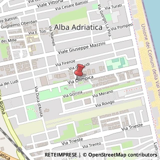Mappa Via Olimpica, 16, 64018 Alba Adriatica, Teramo (Abruzzo)