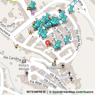 Mappa Via Giuseppe Garibaldi, 58037 Santa Fiora GR, Italia (0.07778)