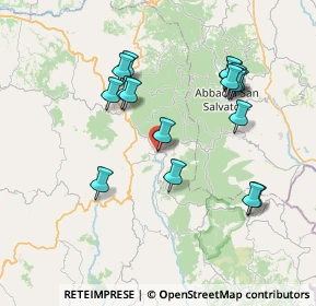 Mappa Via Giuseppe Garibaldi, 58037 Santa Fiora GR, Italia (7.75353)