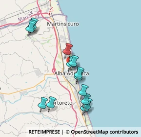 Mappa Via F. Baracca, 64011 Alba Adriatica TE, Italia (3.95429)