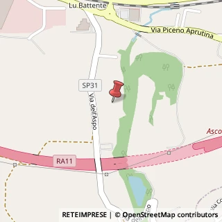 Mappa Strada Provinciale 31 dell'Aspo, 62/A, 63100 Ascoli Piceno, Ascoli Piceno (Marche)