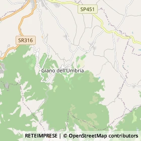 Mappa Giano dell'Umbria