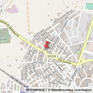 Mappa Via Don Bosco, 8-10-12, 73044 Corigliano d'Otranto, Lecce (Puglia)