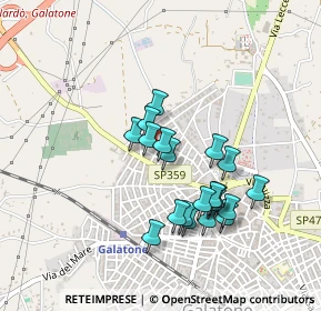 Mappa Via Don Bosco, 73044 Galatone LE, Italia (0.4275)