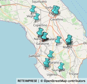 Mappa Strada Comunale Martiri Tabelle, 73044 Galatone LE, Italia (14.3515)
