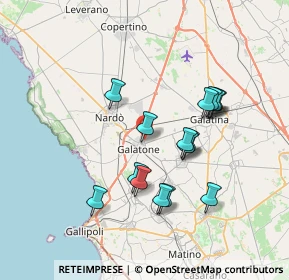 Mappa Strada Comunale Martiri Tabelle, 73044 Galatone LE, Italia (7.08563)