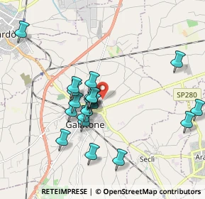 Mappa Strada Comunale Martiri Tabelle, 73044 Galatone LE, Italia (1.8855)