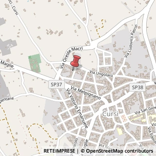 Mappa Via della Resistenza, 8, 73020 Cursi, Lecce (Puglia)