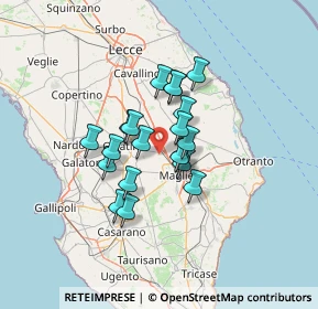 Mappa Via Giacomo Comi, 73022 Corigliano D'otranto LE, Italia (10.029)