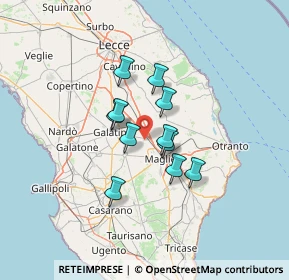 Mappa Via Giacomo Comi, 73022 Corigliano D'otranto LE, Italia (9.94545)