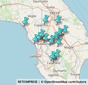 Mappa Piazza Padre Pio, 73044 Galatone LE, Italia (10.77588)