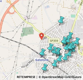 Mappa Via Galliano, 73044 Galatone LE, Italia (0.677)