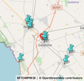 Mappa Via Galliano, 73044 Galatone LE, Italia (5.43455)
