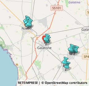 Mappa Via Ferruccio, 73044 Galatone LE, Italia (4.45083)