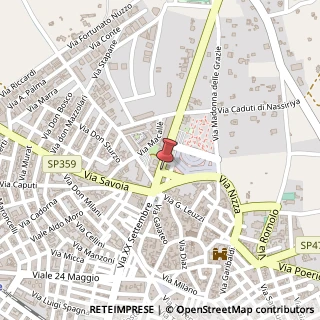 Mappa Via Martiri delle Foibe Istriane, 4, 73044 Galatone LE, Italia, 73044 Galatone, Lecce (Puglia)