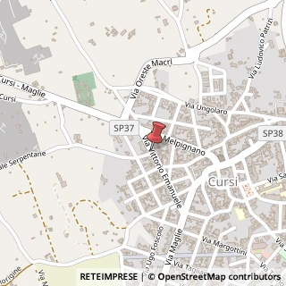 Mappa Via Vittorio Emanuele,  56, 73020 Cursi, Lecce (Puglia)