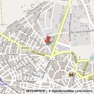 Mappa Via cairoli, 73044 Galatone, Lecce (Puglia)