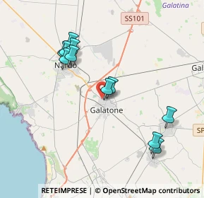 Mappa Via Don Giovanni Minzoni, 73044 Galatone LE, Italia (4.04636)